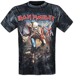 Iron Maiden The Trooper Allover Männer T-Shirt Allover XXL 100% Baumwolle Band-Merch, Bands von Iron Maiden