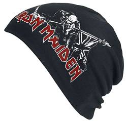 Iron Maiden Trooper - Light Beanie Unisex Mütze schwarz 100% Baumwolle Band-Merch, Bands von Iron Maiden