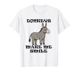 Baby Esel machen mich lächeln T-Shirt von Ironie Baby Esel Zitate