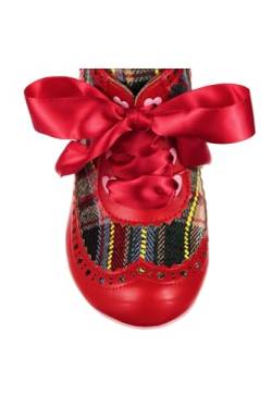 Irregular Choice Damen Bonnie Bootie Mode-Stiefel, rot, 37 EU von Irregular Choice