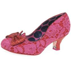 Irregular Choice Damen Dazzle Razzle Wide Fit Mary Jane Schuh, rosa/rot, 39 EU Weit von Irregular Choice