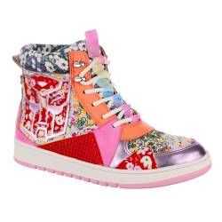 Irregular Choice Damen Epische Schlacht Sneaker, Pink Multi von Irregular Choice