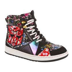 Irregular Choice Damen Epische Schlacht Sneaker, Schwarz Multi, 41 EU von Irregular Choice