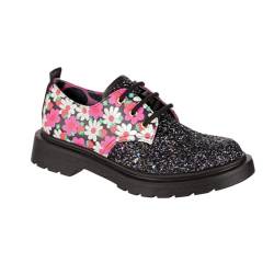 Irregular Choice Damen Gerösteter Laib Oxford-Schuh, Schwarz, 38 EU von Irregular Choice