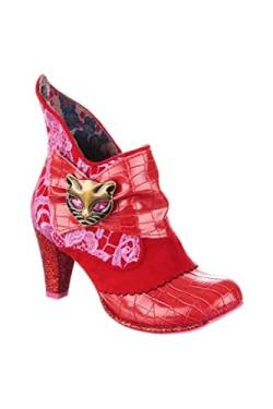 Irregular Choice Damen Miaow Stiefelette, Rot/Pink, 38 EU von Irregular Choice