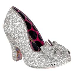 Irregular Choice Damen Nick of Time Wide Fit Mary Jane Schuh, Silber, 36 EU Weit von Irregular Choice