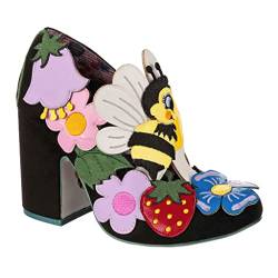 Irregular Choice Damen Pollen Pal Pumps, Schwarz Multi, 36 EU von Irregular Choice