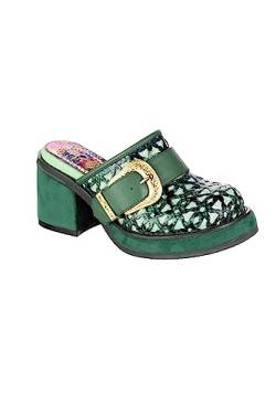 Irregular Choice Damen Side Hustle Hausschuh, grün, 41 EU von Irregular Choice