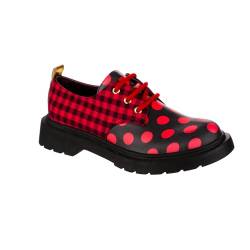 Irregular Choice Damen Toasty Brot Flacher Slipper, schwarz/rot, 43 EU von Irregular Choice