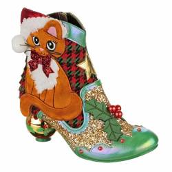 Irregular Choice Damen Weihnachten Kitty Stiefelette, Rot/Mehrfarbig, 43 EU von Irregular Choice