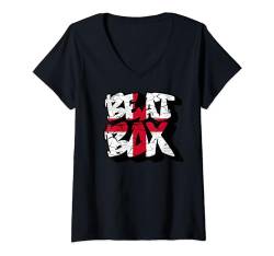 Damen England Beat Box – Englisches Beat-Boxen T-Shirt mit V-Ausschnitt von Irreverent Tees