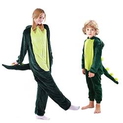 Irypulse Erwachsene Tier Kostüme Schlafanzüge Flanell Cosplay Nachtwäsche Jumpsuit Onesie Pyjama Neuheit Tieranzüge Overall Warm Unisex (Grün-S) von Irypulse