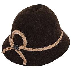 Isar-Trachten Hut für Kinder - Braun Gr. 51 von Isar-Trachten
