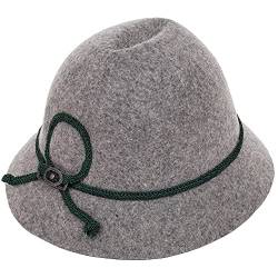 Isar-Trachten Hut für Kinder - Grau Gr. 53 von Isar-Trachten