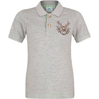 Isar-Trachten T-Shirt Kinder Poloshirt 'Benjamin' mit Hirschstickerei von Isar-Trachten