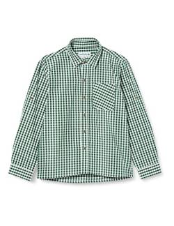 Isar-Trachten Trachtenhemd Kinder Jungen 52915 Kinderhemden Jungen Trachtenhemd grün Kariertes Hemd Kinder Jungen - 116 von Isar-Trachten