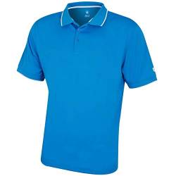 Island Green Herren Golf IGTS1899 Zurück Yoke-Detail-Polo-Hemd - Sky Azure - L von Island Green