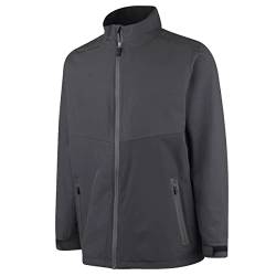 Island Green Herren Wasserdichte Stretch Golfjacke - Charcoal/Schwarz - L von Island Green