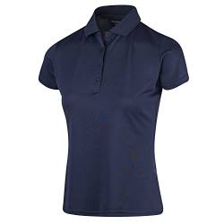 Island Green IGLTS1851 Damen Essentials Stretch Atmungsaktives Micro Pique Golf-Poloshirt, Marine, EU 44 von Island Green