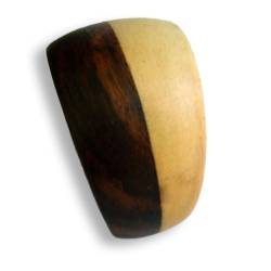 Island Piercings Design Ring aus Holz Holzring 2-farbig Handarbeit AR038-18mm von Island Piercings
