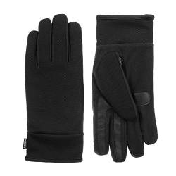 Isotoner Herren Stretch Touchscreen Gloves with Water Repellent Technology Handschuhe für kaltes Wetter, schwarz, Medium von Isotoner
