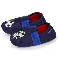 Isotoner Jungen Slippers Hausschuhe, marine, 33/34 EU von Isotoner