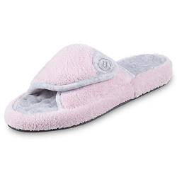 Isotoner Microterry Pillowstep Spa Slide Damen Microterry Pillowstep Spa Slide, petal pink, 6/6.5 UK von Isotoner