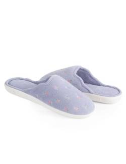 Isotoner Women's Classic Terry Clog Slippers Slip on, Periwinkle, Small / 6.5-7 US von Isotoner