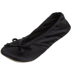 Totes ISOTONER Frauen Satin klassischen Ballerina-Pantoffel von Isotoner