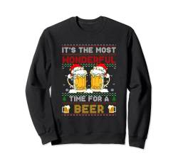 It's The Most Wonderful Time For A Beer Christmas Sweater Sweatshirt von It’s The Most Wonderful Time For A Beer Gift