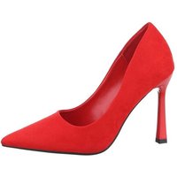Ital-Design Damen Abendschuhe Elegant High-Heel-Pumps Pfennig-/Stilettoabsatz High Heel Pumps in Rot von Ital-Design