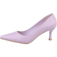 Ital-Design Damen Abendschuhe Elegant Pumps (85744098) Pfennig-/Stilettoabsatz Klassische Pumps in Lila von Ital-Design