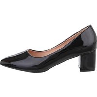 Ital-Design Damen Abendschuhe Elegant Pumps Blockabsatz Klassische Pumps in Schwarz von Ital-Design