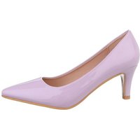 Ital-Design Damen Abendschuhe Elegant Pumps Pfennig-/Stilettoabsatz Klassische Pumps in Lila von Ital-Design