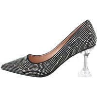 Ital-Design Damen Abendschuhe Party & Clubwear High-Heel-Pumps Pfennig-/Stilettoabsatz High Heel Pumps in Schwarz von Ital-Design