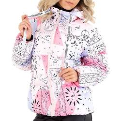 Ital Design Damen GEFÜTTERT KAPUZE REISSVERSCHLUSS JACKE Gr. L Rosa von Ital Design