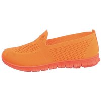 Ital-Design Damen Low-Top Freizeit Slipper Flach Sneakers Low in Orange von Ital-Design