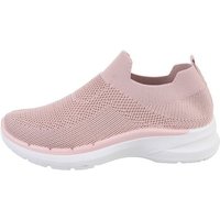 Ital-Design Damen Low-Top Freizeit Sneaker (85379405) Flach Sneakers Low in Altrosa von Ital-Design