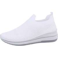 Ital-Design Damen Low-Top Freizeit Sneaker (85960367) Keilabsatz/Wedge Sneakers Low in Weiß von Ital-Design