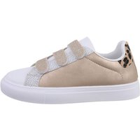 Ital-Design Damen Low-Top Freizeit Sneaker Flach Sneakers Low in Gold von Ital-Design