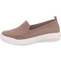 Ital-Design Damen Low-Top Freizeit Sneaker Flach Sneakers Low in Hellbraun von Ital-Design