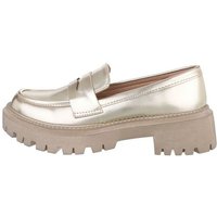 Ital-Design Damen Mokassins Freizeit Slipper (84018729) Blockabsatz Mokassins in Gold von Ital-Design