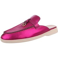 Ital-Design Damen Mules Freizeit Pantolette (86192507) Blockabsatz Pantoletten in Pink von Ital-Design