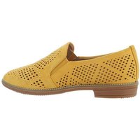 Ital-Design Damen Schlupfschuhe Freizeit Slipper Blockabsatz Slipper in Gelb von Ital-Design