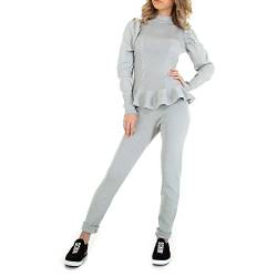 Ital Design Damen Stretch Anzug Emma Ashley Gr. M/L Grau von Ital Design