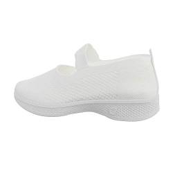 Ital Design Damenschuhe Freizeitschuhe Sneakers Low, J2153-1-, Synthetik, Weiß, Gr. 39 von Ital Design