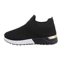 Ital Design Damenschuhe Freizeitschuhe Sneakers Low, TA-216-1-, Textil, Schwarz, Gr. 37 von Ital Design