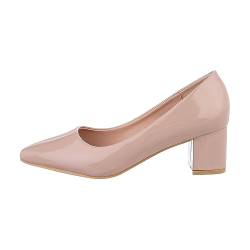 Ital Design Damenschuhe Pumps Klassische Pumps, CIC-312-, Kunstleder, Beige, Gr. 37 von Ital Design