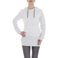 Ital-Design Fleeceshirt Damen Freizeit (86099140) Kapuze Pullover & Strick in Weiß von Ital-Design