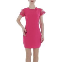 Ital-Design Sommerkleid Damen Freizeit (86164395) Spitze Minikleid in Pink von Ital-Design